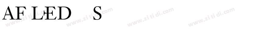 AF LED7 S字体转换
